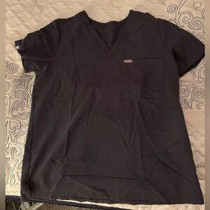 Figs Charcoal Gray Top